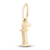 Thumbnail Image 2 of Diamond Accent Letter F Charm 10K Yellow Gold