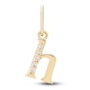 Thumbnail Image 0 of Diamond Accent Letter H Charm 10K Yellow Gold