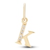 Thumbnail Image 1 of Diamond Accent Letter K Charm 10K Yellow Gold