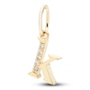 Thumbnail Image 1 of Diamond Accent Letter K Charm 10K Yellow Gold