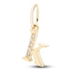 Thumbnail Image 2 of Diamond Accent Letter K Charm 10K Yellow Gold