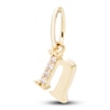 Thumbnail Image 1 of Diamond Accent Letter N Charm 10K Yellow Gold