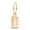 Thumbnail Image 1 of Diamond Accent Letter O Charm 10K Yellow Gold