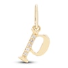 Thumbnail Image 1 of Diamond Accent Letter P Charm 10K Yellow Gold