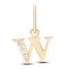 Thumbnail Image 0 of Diamond Accent Letter W Charm 10K Yellow Gold