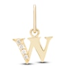 Thumbnail Image 1 of Diamond Accent Letter W Charm 10K Yellow Gold