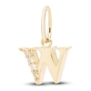 Thumbnail Image 1 of Diamond Accent Letter W Charm 10K Yellow Gold