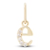 Thumbnail Image 1 of Diamond Accent Letter E Charm 10K Yellow Gold