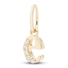 Thumbnail Image 1 of Diamond Accent Letter E Charm 10K Yellow Gold