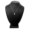 Thumbnail Image 3 of Diamond Heart Necklace 1/4 ct tw Round 14K Two-Tone Gold 18"