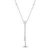 Thumbnail Image 1 of Diamond Lariat Necklace 1/3 ct tw Round 14K White Gold