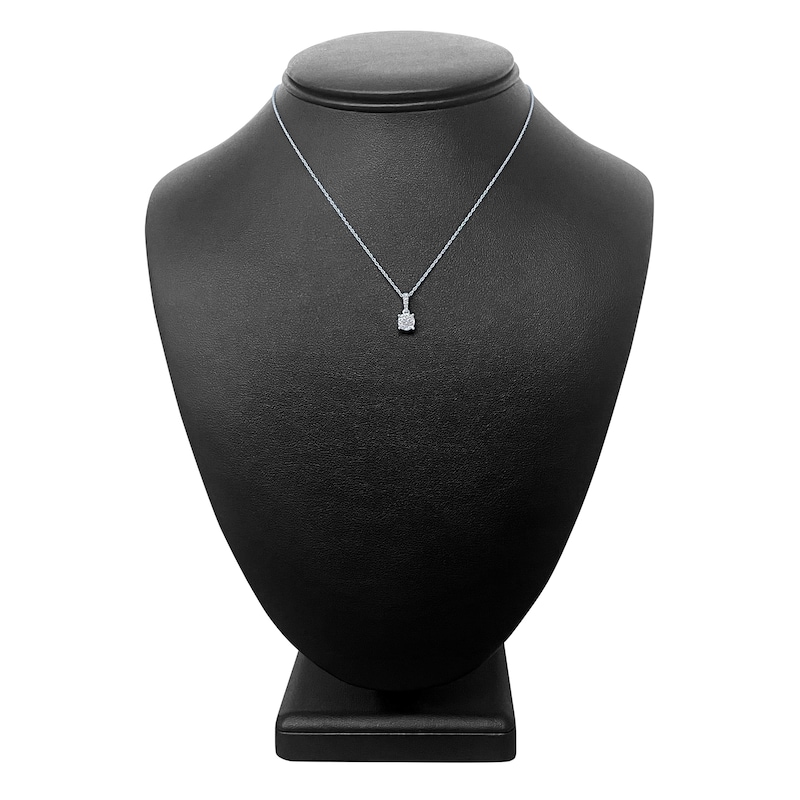 Main Image 3 of Diamond Necklace 1/6 ct tw Round 14K White Gold