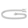 Thumbnail Image 1 of Lab-Grown Diamond Tennis Bracelet 3 ct tw 14K White Gold 7.25"
