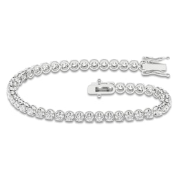 Lab-Grown Diamond Tennis Bracelet 3 ct tw 14K White Gold 7.25"