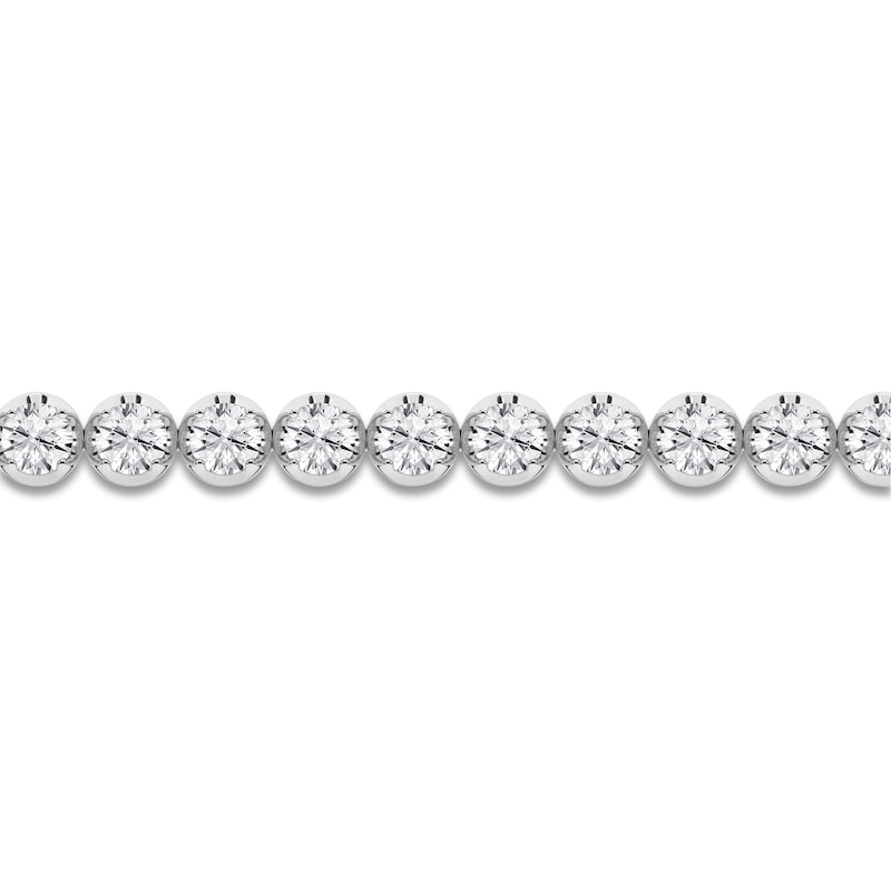 Main Image 2 of Lab-Grown Diamond Tennis Bracelet 3 ct tw 14K White Gold 7.25"