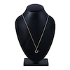 Thumbnail Image 4 of Diamond Horseshoe Pendant Necklace 1/10 ct tw Round 14K Yellow Gold 18"