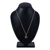 Thumbnail Image 4 of Diamond Horseshoe Pendant Necklace 1/10 ct tw Round 14K Rose Gold 18"