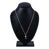Thumbnail Image 4 of Diamond Heart Key Pendant Necklace 1/20 ct tw Round 14K Yellow Gold 18"