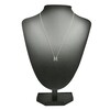 Thumbnail Image 3 of Diamond Letter M Necklace 1/10 ct tw Round 14K Yellow Gold 16.75"