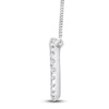 Thumbnail Image 2 of Diamond Circle Necklace 1/5 ct tw Round 14K White Gold 18"