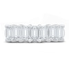 Thumbnail Image 3 of Diamond 7-Stone Anniversary Band 2-1/8 ct tw Round/Emerald 14K White Gold