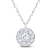 Thumbnail Image 1 of Shy Creation Multi-Diamond Necklace 1 ct tw 14K White Gold 18" SC22008049