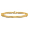 Thumbnail Image 1 of High-Polish Curb Chain Bracelet 24K Yellow Gold 7.5" 5.0mm