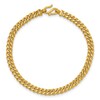 Thumbnail Image 3 of High-Polish Curb Chain Bracelet 24K Yellow Gold 7.5" 5.0mm