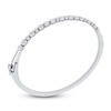 Thumbnail Image 4 of Diamond Bangle Bracelet 7/8 ct tw Round/Oval/ Pear 14K White Gold