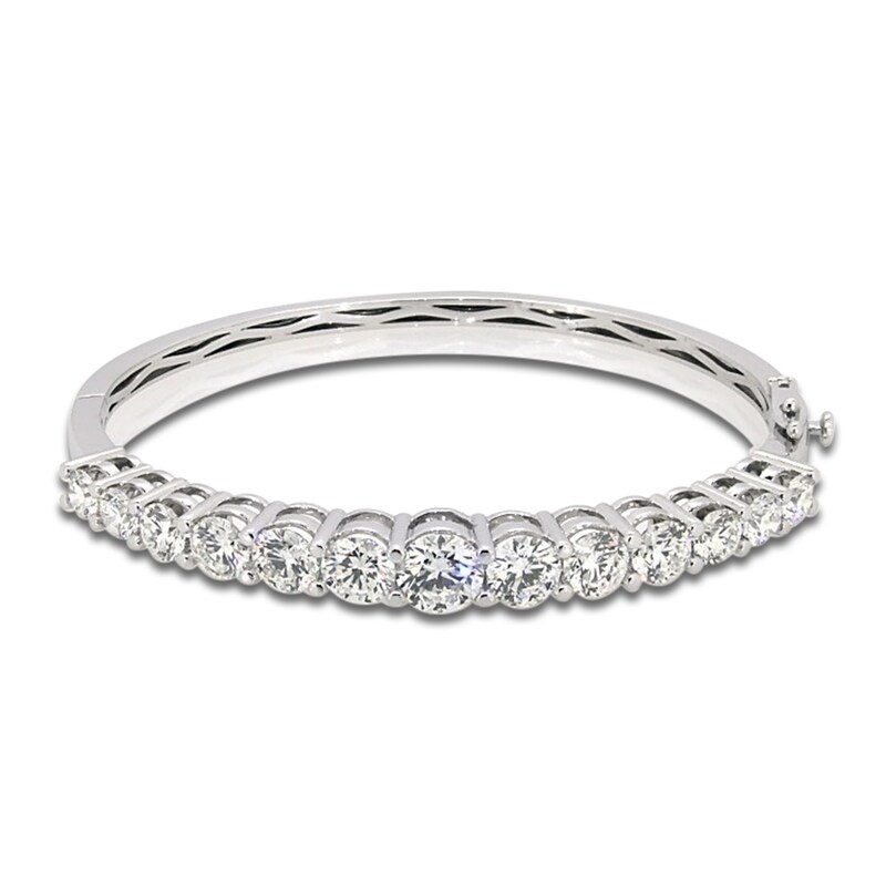 Jared Atelier Diamond Bangle Bracelet 8-1/3 ct tw Platinum