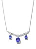 Thumbnail Image 1 of Jared Atelier Oval-Cut Natural Tanzanite & Diamond Necklace 2-7/8 ct tw Platinum 17"
