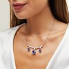 Thumbnail Image 2 of Jared Atelier Oval-Cut Natural Tanzanite & Diamond Necklace 2-7/8 ct tw Platinum 17"