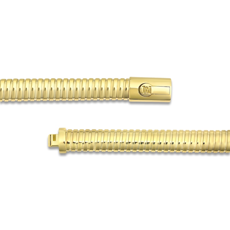 Main Image 2 of LUXE by Italia D'Oro Hollow Tubogas Necklace 18K Yellow Gold 18" 10.0mm