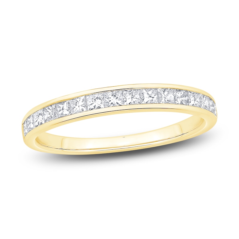 Main Image 1 of Diamond Anniversary Band 1/2 ct tw Princess 14K Yellow Gold