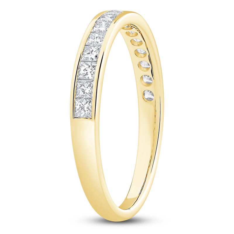 Main Image 2 of Diamond Anniversary Band 1/2 ct tw Princess 14K Yellow Gold