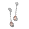 Thumbnail Image 0 of Jared Atelier Pear-Shaped Natural Morganite & Diamond Earrings 6 ct tw Platinum