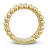 Thumbnail Image 3 of Italia D'Oro Diamond Faux Bead Stack Ring 1/5 ct tw Round 14K Yellow Gold