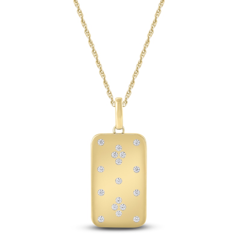 Main Image 1 of Diamond Pendant Necklace 1/4 ct tw 14K Yellow Gold