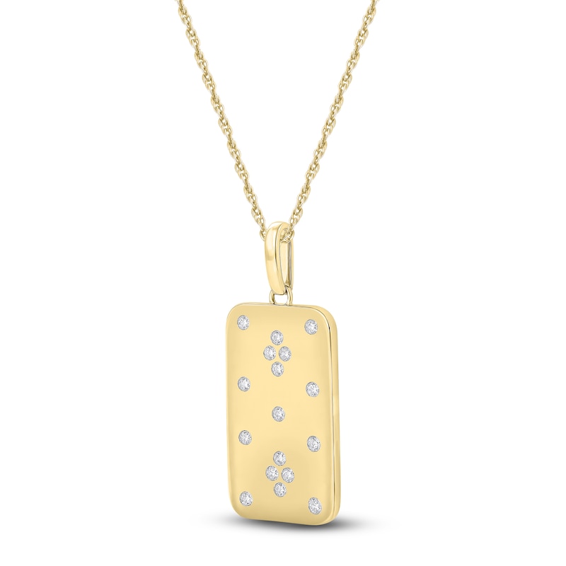 Main Image 2 of Diamond Pendant Necklace 1/4 ct tw 14K Yellow Gold
