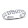 Thumbnail Image 1 of High-Polish Twisted Wedding Band 14K White Gold 3.47mm