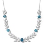 Thumbnail Image 1 of Jared Atelier Natural Blue Zircon & Diamond Necklace 18-1/8 ct tw Platinum 18"
