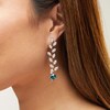 Thumbnail Image 2 of Jared Atelier Natural Blue Zircon & Diamond Earrings 8-7/8 ct tw Platinum