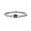Thumbnail Image 1 of Jared Atelier Natural Blue Sapphire & Diamond Tennis Bracelet 13-5/8 ct tw Platinum