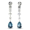 Thumbnail Image 0 of Jared Atelier Natural Blue Topaz & Diamond Drop Earrings 9-7/8 ct tw Platinum