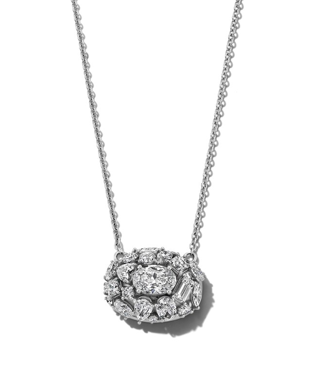 Main Image 1 of Jared Atelier Diamond Necklace 5-1/3 ct tw Platinum 17"