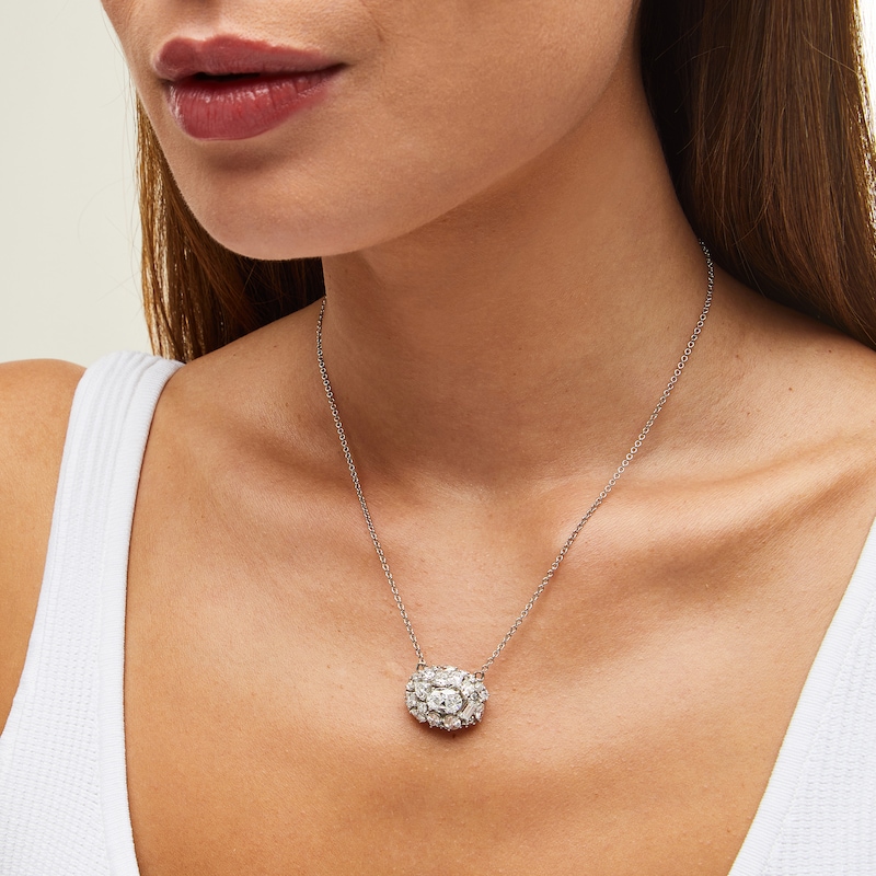 Main Image 2 of Jared Atelier Diamond Necklace 5-1/3 ct tw Platinum 17"