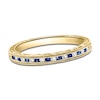 Thumbnail Image 1 of Kirk Kara Natural Blue Sapphire & Diamond Wedding Band 1/10 ct tw 18K Yellow Gold
