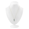 Thumbnail Image 4 of Kallati Emerald & Diamond Curve Necklace 3/8 ct tw 14K Yellow Gold 18"