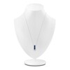 Thumbnail Image 3 of Kallati Blue Natural Sapphire & Diamond Pendant Necklace 1/3 ct tw Round 14K White Gold 18&quot;