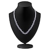 Thumbnail Image 4 of Kallati Natural Blue Sapphire & Diamond XO Necklace 8-5/8 ct tw 14K White Gold 16"
